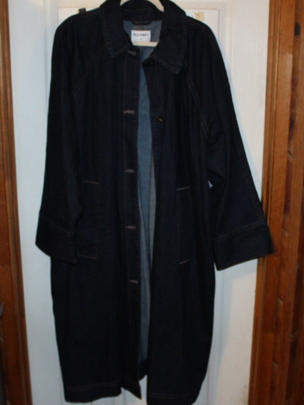 NWT Old Navy Denim Trench Coat Fabulous!! Women's 3X(24/26)